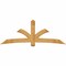 Ekena Millwork Davenport Rough Sawn Timber Gable Bracket, Western Red Cedar, 96"W x 36"H x 6"D x 6"F, 9/12 Pitch GBW096X36X0606DAV00RWR - alternate 1